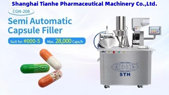 China TIANHE Semi Automatische Hard Gel Capsule Filling Semi Auto Capsule Filler Machine leverancier
