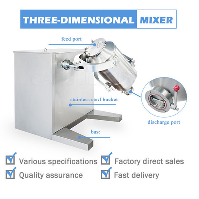 TIANHE 3-dimensionale poeder/korrel farmaceutische verwerkingsmengmachine leverancier