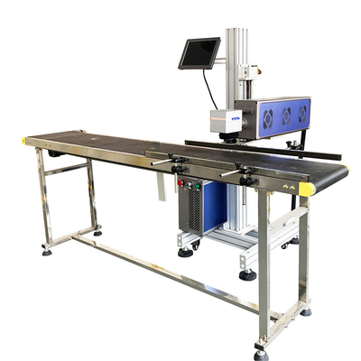 TIANHE 30W CO2 Vliegende Lasermarkeermachine, Lasercodeermachine voor Fles, Pot, Tank leverancier