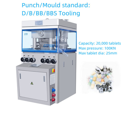 TIANHE Multiple Punch Tooling High Speed Tablet Press Machine D / B Type Krachtaanvoer leverancier