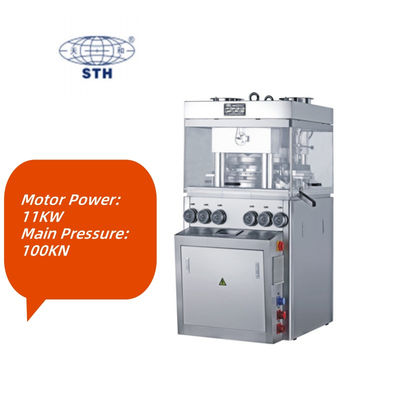 GZP55 High Speed Rotary Tablet Press Machine with 100kN Main Pressure 20kN Pre-Pressure and 396000PCS/H Production Capacity leverancier