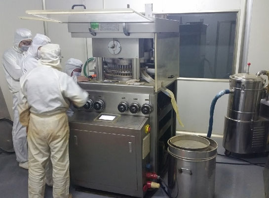 GZP55 High Speed Rotary Tablet Press Machine with 100kN Main Pressure 20kN Pre-Pressure and 396000PCS/H Production Capacity leverancier