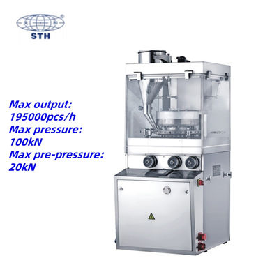 50 stations High Capacity Rotary Tablet Press met 195000 PCS/H Output en 24 uur online ondersteuning leverancier