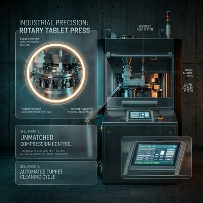 Speed Tablet Press Machine GZPK-45/55 Automatic Tablet Weight Control High-Speed Rotary Press D B Tooling leverancier
