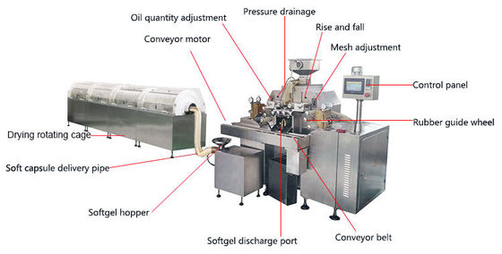 Van de Hoge snelheids Automatische Softgel van de vitamineolie de Inkapselingsmachine leverancier